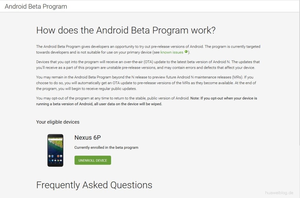 Android N Beta-Programm