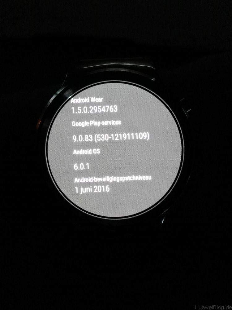 Huawei Watch Update Android Wear 1.5