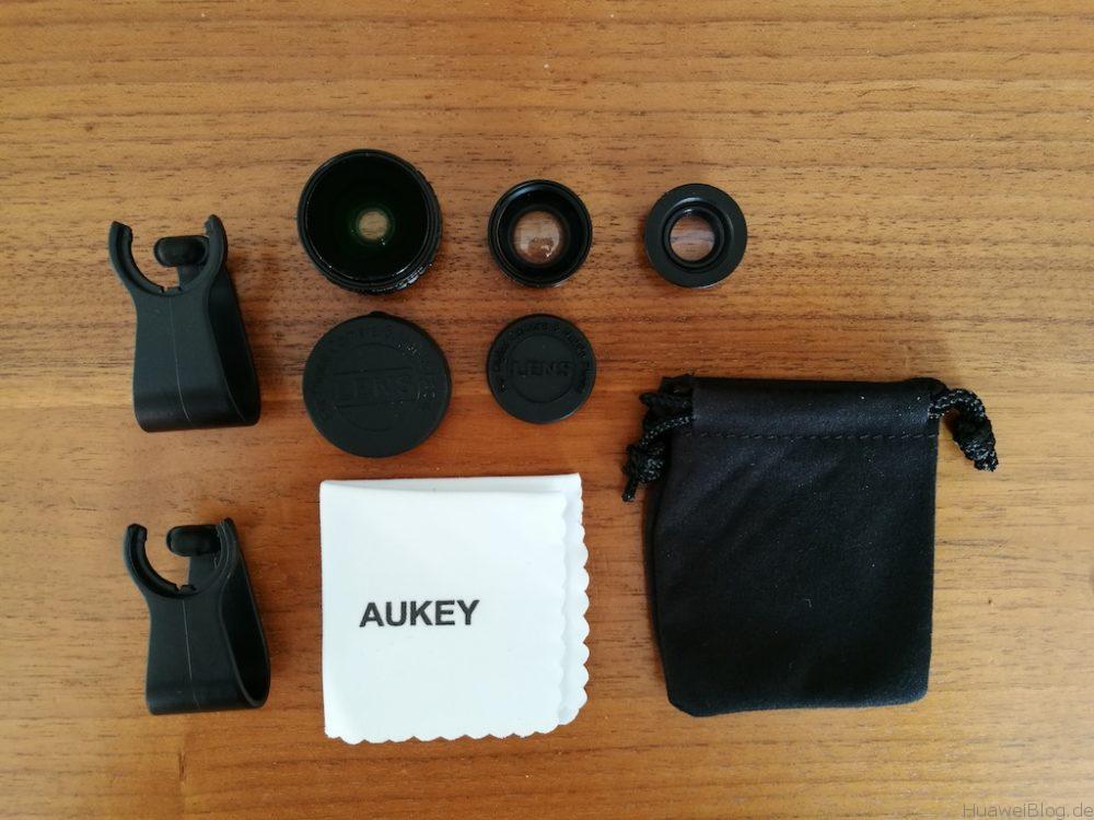 AUKEY 3 in 1 Lense Kit - Test - Inhalt