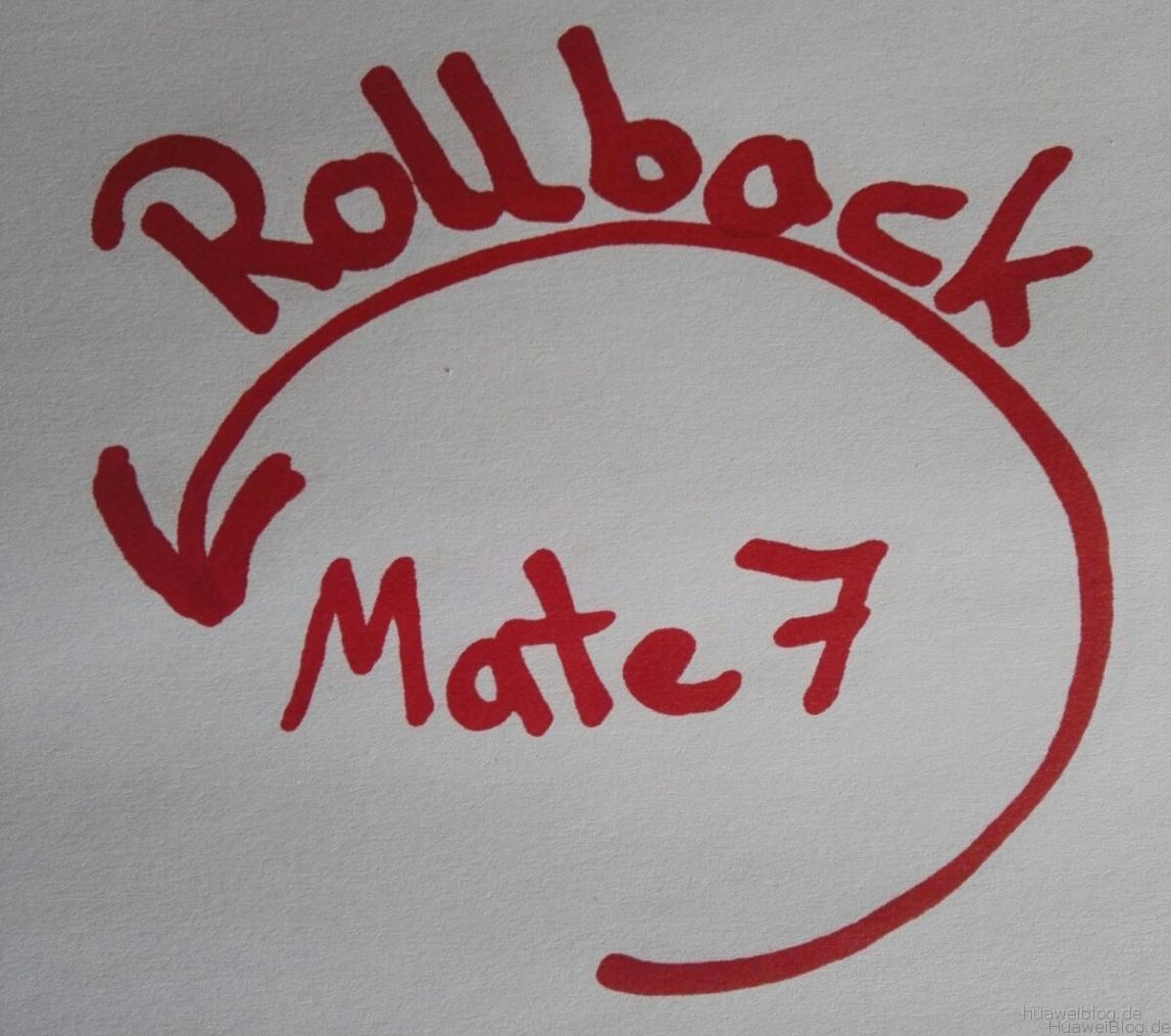 Rollback Mate 7
