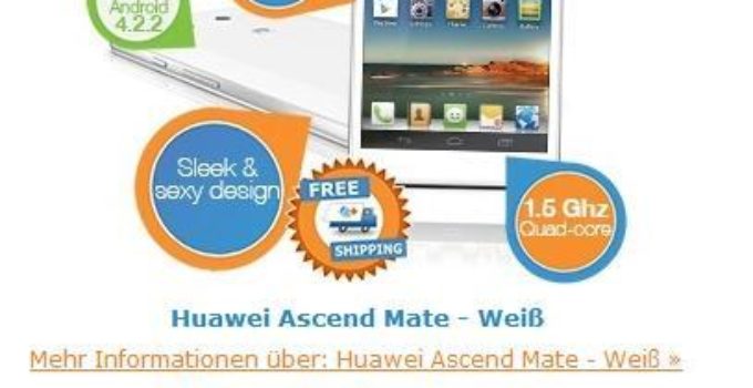 Angebot des Tages – Huawei Ascend Mate bei iBOOD