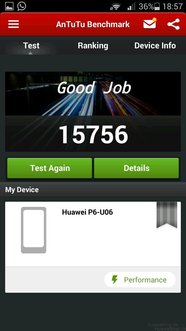 Huawei Ascend P6 Benchmark