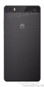 Huawei P8 Lite schwarz Rückansicht