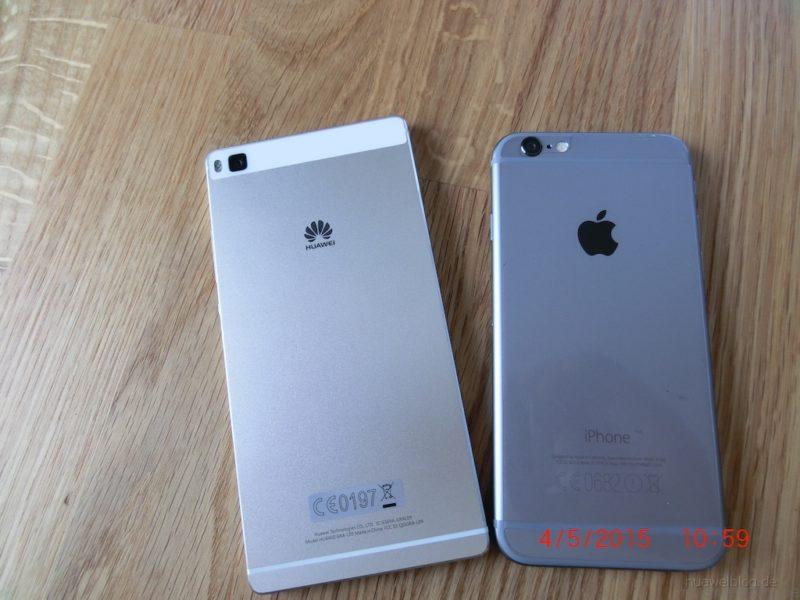 iPhone6 vs. Huawei P8 - Rückansicht