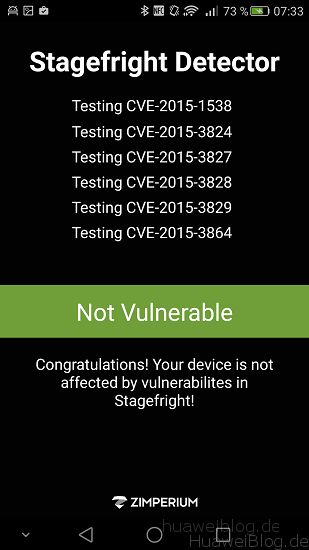 Huawei Mate 7 Stagefright