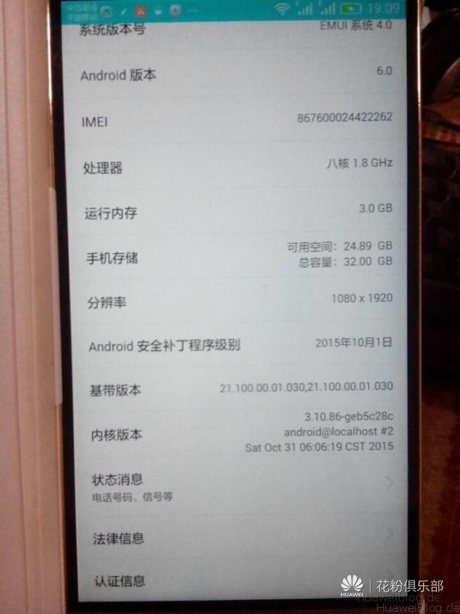 Huawei Mate 7 Android 6 Marshmallow_Info