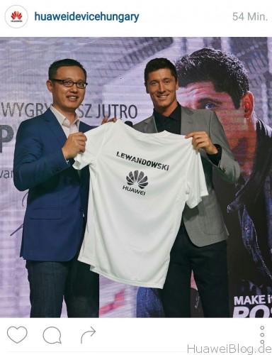 Robert Lewandowski wirbt für Huawei
