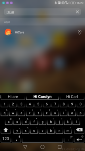 Huawei HiCare Suche