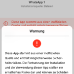 Huawei P9 Android N App Installation Unbekannte Quelle Warnung