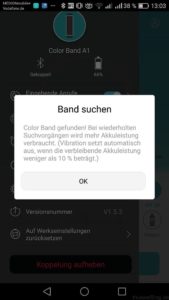 Huawei Color Band A1 - Test