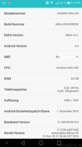 Huawei P8 Firmware Update B390 Infos