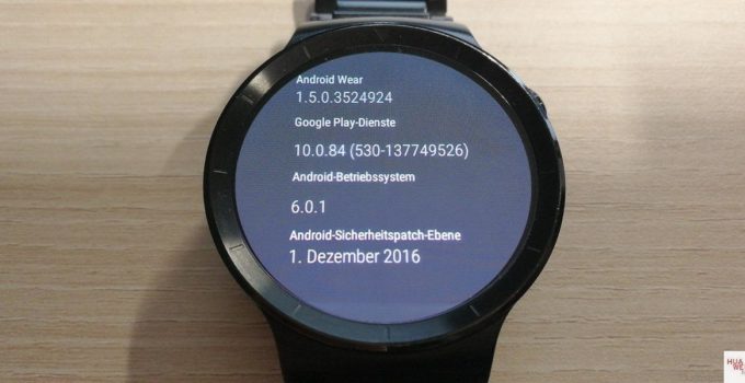 Huawei Watch erhält nächstes Sicherheitspatch als Update