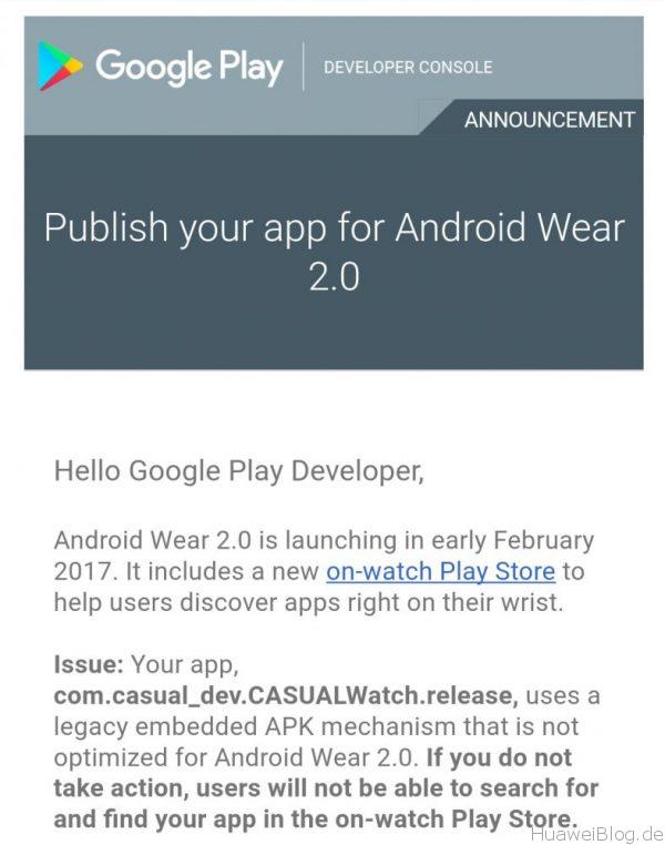 Huawei Watch Android Wear 2.0