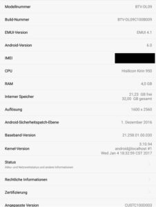 Huawei MediaPad M3 Update Info