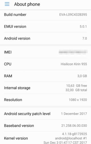 Huawei_p9_Firmware_Update_B395_android_sicherheitspatch_dezember_2017
