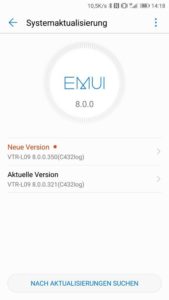 Huawei P10 Oreo Beta Firmwareupdate