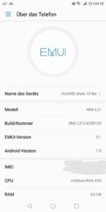 Huawei Mate 10 lite Firmware Update B133