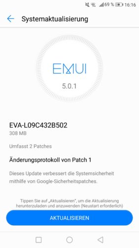Huawei P9 Firmware Update EVA-L09C432B502