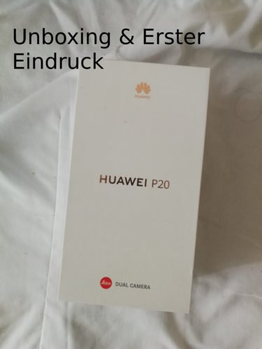 Unboxing vom Huawei P20 in Pink 2