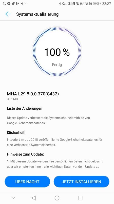 Mate 9 Firmware Update Changelog