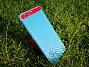 XtremeSkins P10 Carbon Blue Red Accent