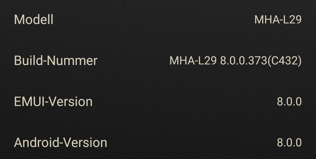 Huawei Mate 9 Firmwareupdate Info