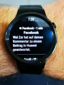 Huawei Watch Update Wear OS 2.1 Benachrichtigungen