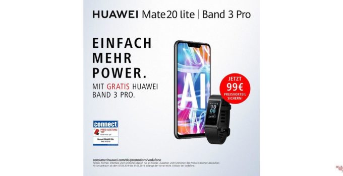 ANGEBOT: HUAWEI Mate 20 lite & HUAWEI Band 3 pro gratis dazu