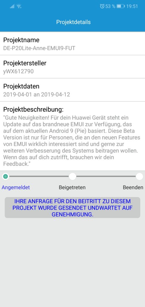 HUAWEI P20 Lite Android 9 Beta