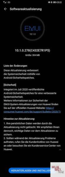 HUAWEI Mate 20 Pro bekommt Juli Update 2 HUAWEI Mate 20 Pro bekommt Juli Update 1