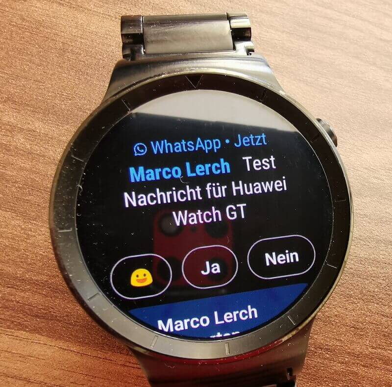 Huawei Watch Benachrichtigung WhatsApp