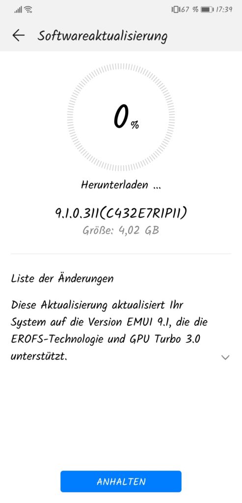 Huawei P20 - EMUI 9.1