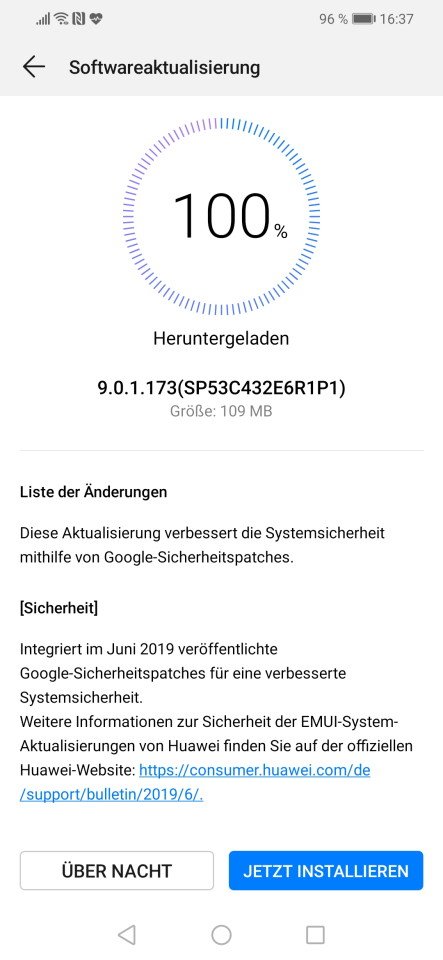 MediaPad M5 10.8 WiFi und Mate 20 Lite – Juni-Patch ist da 3 Mate 20 Lite - Juni 2019
