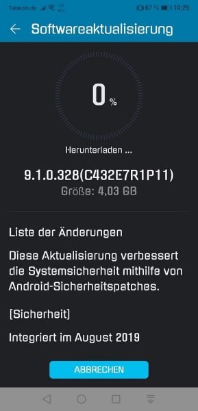 HUAWEI P20 August Patch