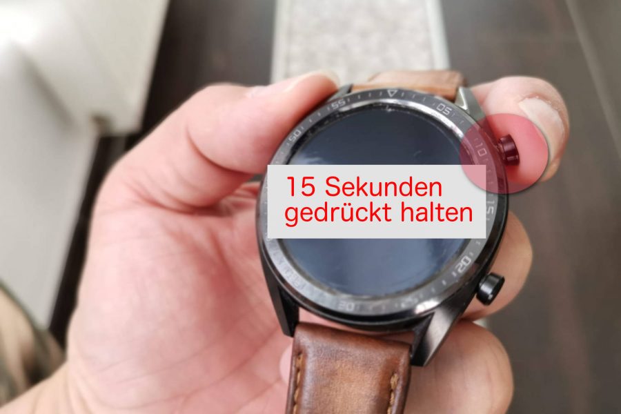 HUAWEI Watch GT - Soft Reset - Display Bildschirm Freeze - Anleitung - HowTo 