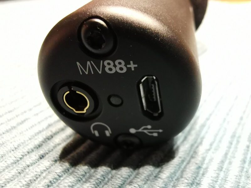 Shure MV88+ Video Kit Mikrofon Rückseite