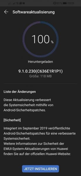 Huawei Mate 20 und Y9 (2019) erhalten September-Patch 2