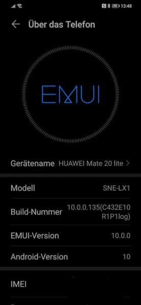 HUAWEI Mate 20 lite Beta Tester bekommen EMUI 10 (OTA) 1