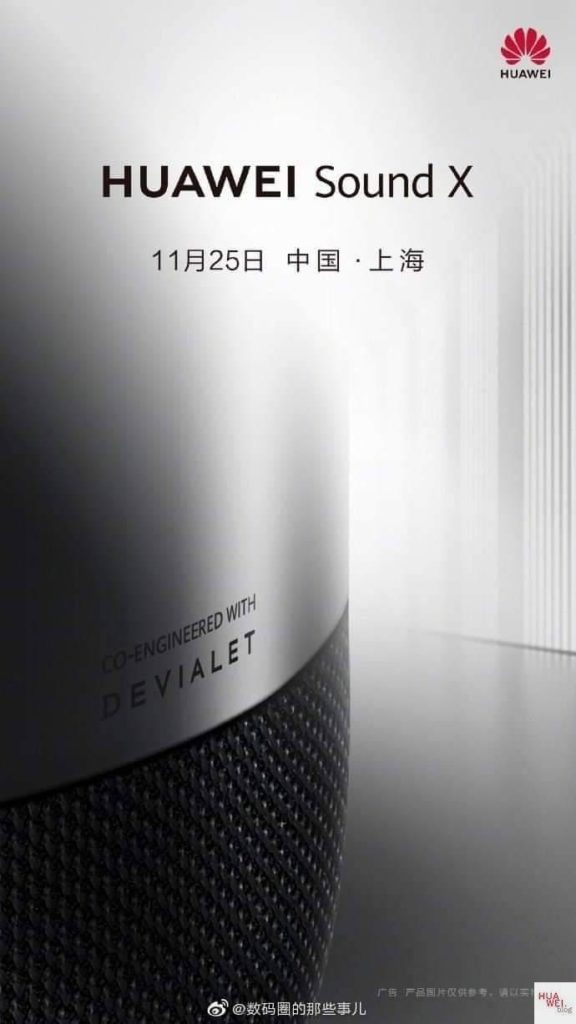 Huawei Sound X Datenblatt Leak