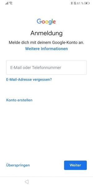 Wie richte ich mein erstes (Huawei) Smartphone ein? 3 Screenshot_Anmeldung-Google