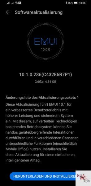 HEUREKA HUAWEI Mate 30 Pro endlich mit EMUI 10.1 Update HUAWEI.blog