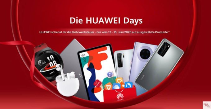 Huawei Days mit 19% Rabatt auf ausgewählte Huawei-Geräte
