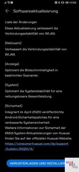 HUAWEI Mate Xs Firmwareupdate bringt EMUI 10.1 6