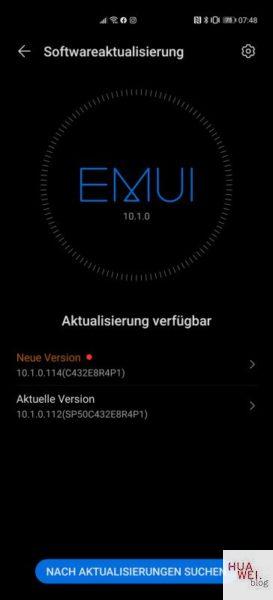 Huawei P40 Pro Firmwareupdate 114