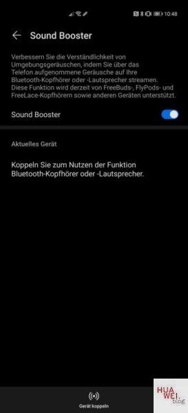 Huawei P40 Pro Firmwareupdate Sound Booster