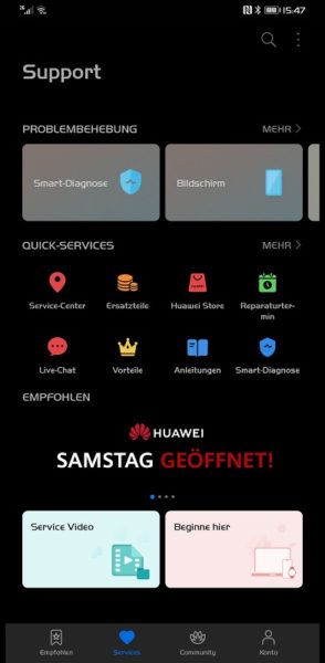 Hilfe der Aktualisieren Button ist weg - #HuaweiBlogErklärt 2