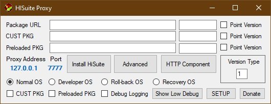 Downgrade HiSuite Proxy CleanUp