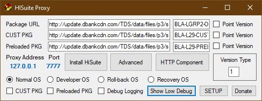 Downgrade HiSuite Proxy New