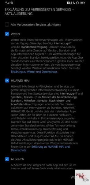 Mate 30 Pro Firmwareupdate Übersicht 76 Mate 30 Pro Firmwareupdate EMUI 10.1 Services