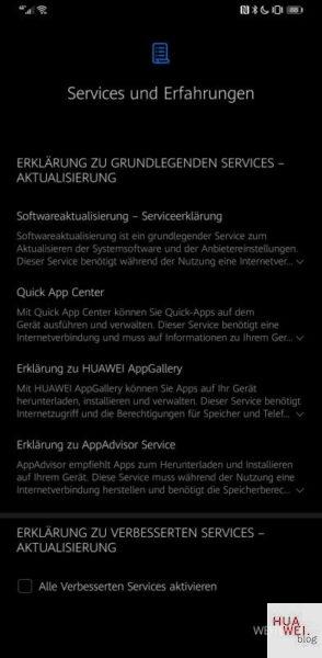 Mate 30 Pro Firmwareupdate Übersicht 75 Mate 30 Pro Firmwareupdate EMUI 10.1 Services